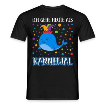 Karneval Party Ich Gehe heute als Karnewal - Männer T-Shirt - Schwarz - Vorne - AI Model Male 178 light (178cm)