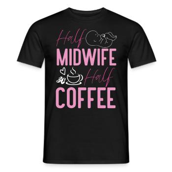 Nurse Midwife Birth Worker Coffee - Männer T-Shirt - Schwarz - Vorne - AI Model Male 178 light (178cm)