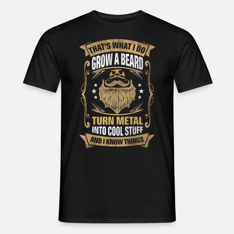 Metal Into Cool Things Blacksmith - Männer T-Shirt - Schwarz