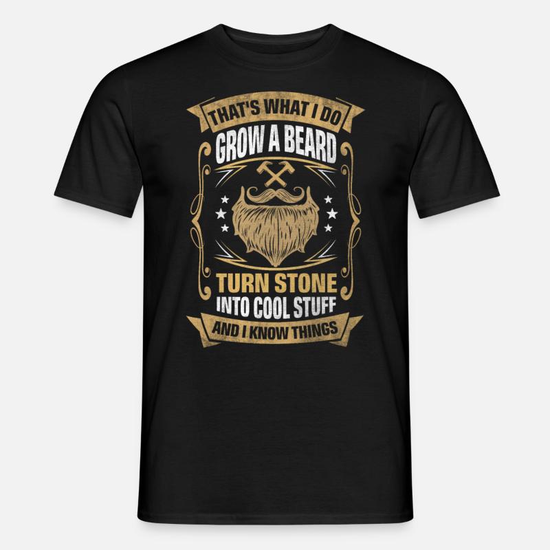 Stone Into Cool Things Mason - Männer T-Shirt - Schwarz