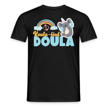 Doula accoucheuse Koala - T-shirt homme - noir - Devant - AI Model Male 178 light (178cm)