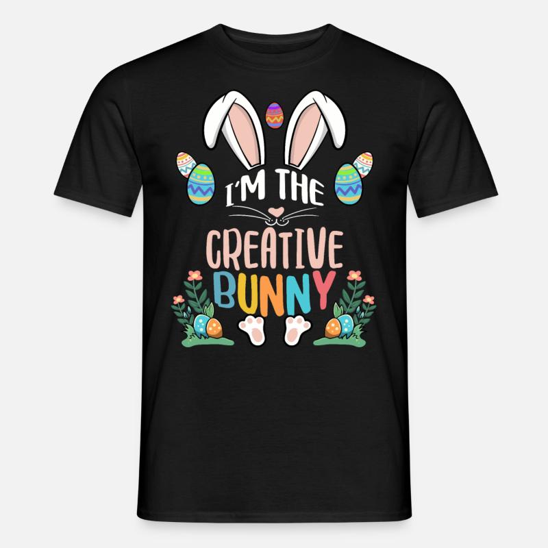 I'm The Creative Bunny - Männer T-Shirt - Schwarz