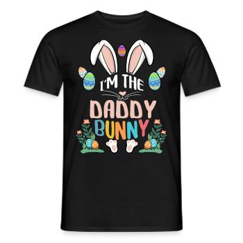 Je suis le papa lapin - T-shirt homme - noir - Devant - AI Model Male 178 light (178cm)