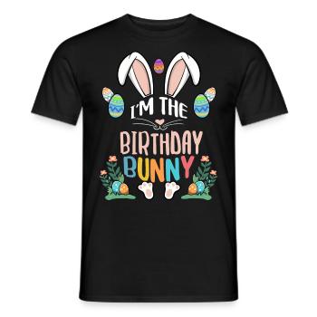 I'm The Birthday Bunny - Männer T-Shirt - Schwarz - Vorne - AI Model Male 178 light (178cm)