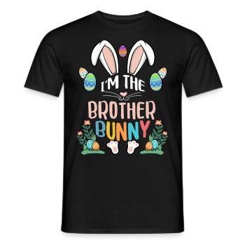 I'm The Brother Bunny - Männer T-Shirt - Schwarz - Vorne - AI Model Male 178 light (178cm)