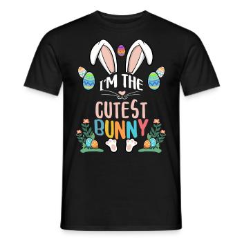 I'm The Cutest Bunny - Männer T-Shirt - Schwarz - Vorne - AI Model Male 178 light (178cm)