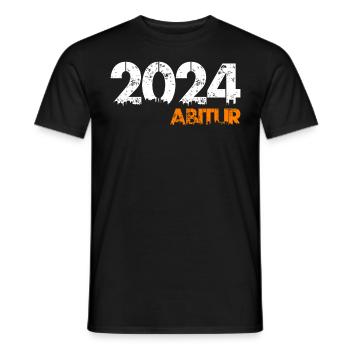 ABI 2024 Abitur Abiturienten Schulabschluss - Männer T-Shirt - Schwarz - Vorne - AI Model Male 178 light (178cm)