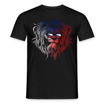 Czech Republic - Men's T-Shirt - black - Front - AI Model Male 178 light (178cm)