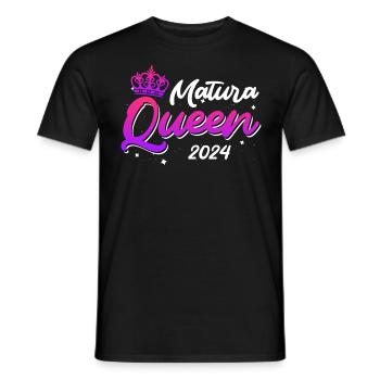 Matura Queen 2024 High School Graduation - Men's T-Shirt - black - Front - AI Model Male 178 light (178cm)