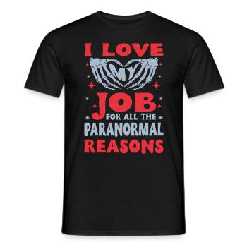 Chasseur de fantômes professionnel drôle j’aime mon travail cadeau - T-shirt homme - noir - Devant - AI Model Male 178 light (178cm)
