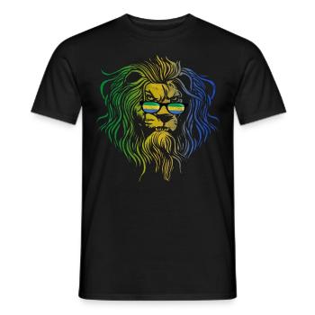 Gabon - Men's T-Shirt - black - Front - AI Model Male 178 light (178cm)