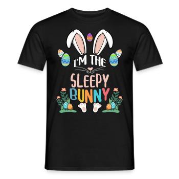 Je suis le lapin endormi - T-shirt homme - noir - Devant - AI Model Male 178 light (178cm)