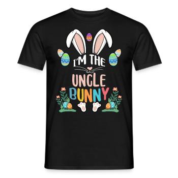I'm The Uncle Bunny - Männer T-Shirt - Schwarz - Vorne - AI Model Male 178 light (178cm)