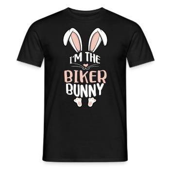 I'm The Biker Bunny - Männer T-Shirt - Schwarz - Vorne - AI Model Male 178 light (178cm)