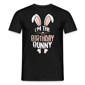 I'm The Birthday Bunny - Männer T-Shirt - Schwarz - Vorne - AI Model Male 178 light (178cm)