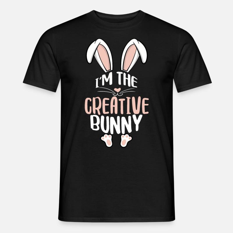 I'm The Creative Bunny - Männer T-Shirt - Schwarz