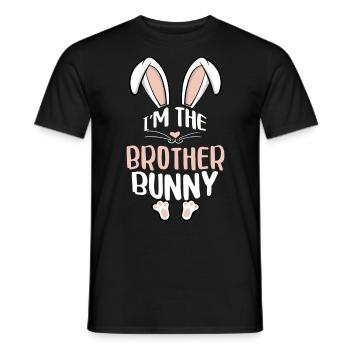 I'm The Brother Bunny - Männer T-Shirt - Schwarz - Vorne - AI Model Male 178 light (178cm)