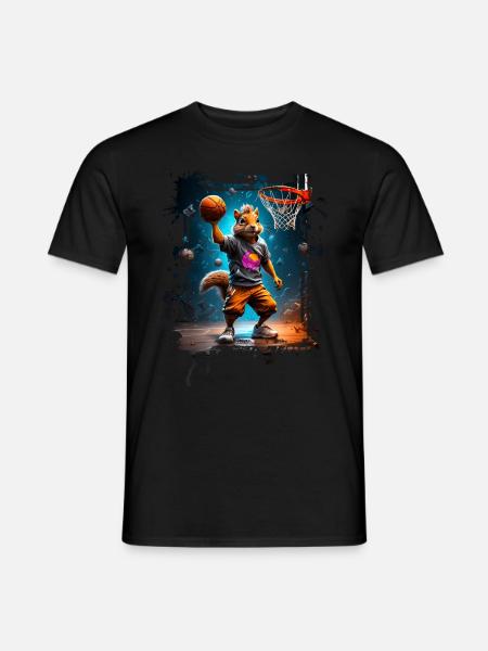 Squirrel Basketball Basketball Player - Men's T-Shirt - black