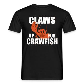 Pinces pour écrevisses pour écrevisses et homard - T-shirt homme - noir - Devant - AI Model Male 178 light (178cm)