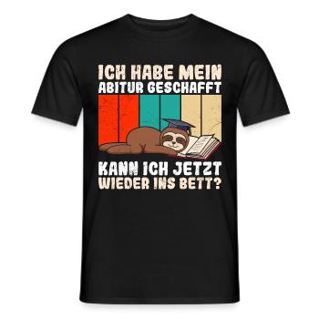 Abiturienten Habe das Abitur Geschafft Lustiges - Männer T-Shirt - Schwarz - Vorne - AI Model Male 178 light (178cm)
