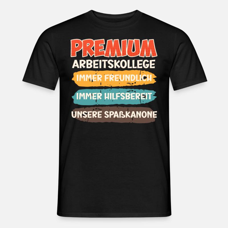 Mitarbeiter Premium Arbeitskollege Arbeitsplatz - Männer T-Shirt - Schwarz