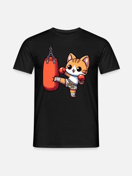 Boxeo Muay Thai, Boxeo Tailandés Kickboxing, Kickboxer - Camiseta hombre - negro