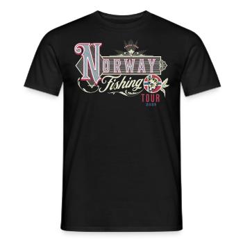 Norvège Fishing Fishing Tour 2025 (en anglais seulement) - T-shirt homme - noir - Devant - AI Model Male 178 light (178cm)