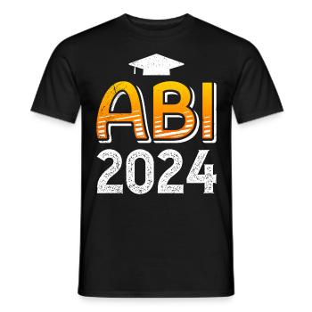 Abi 2024 Abitur Schulabschluss Abiturienten - Männer T-Shirt - Schwarz - Vorne - AI Model Male 178 light (178cm)