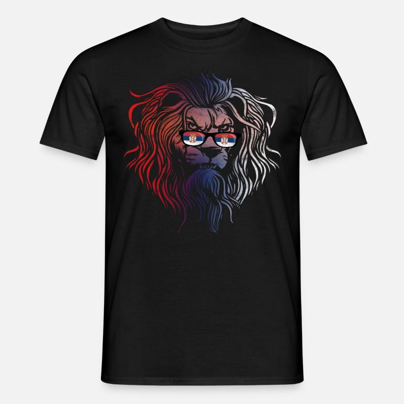Serbien - Männer T-Shirt - Schwarz