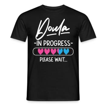 Doula Travailleuse à la naissance Doula étudiante - T-shirt homme - noir - Devant - AI Model Male 178 light (178cm)