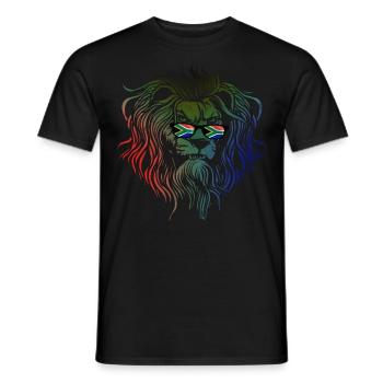 Afrique du Sud - T-shirt homme - noir - Devant - AI Model Male 178 light (178cm)