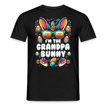 I'm The Grandpa Bunny - Men's T-Shirt - black - Front - AI Model Male 178 light (178cm)