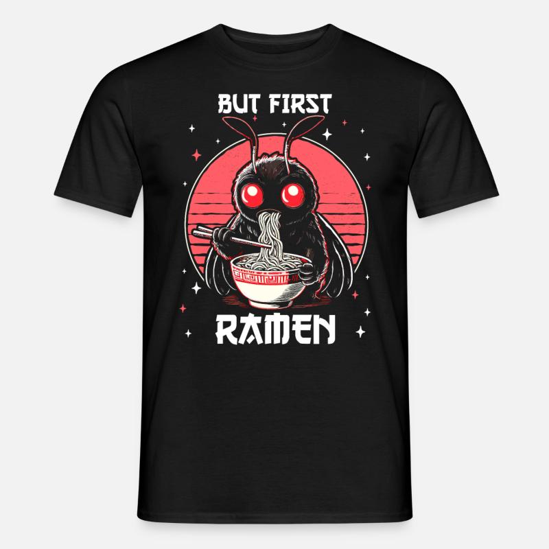 But First Ramen - Männer T-Shirt - Schwarz
