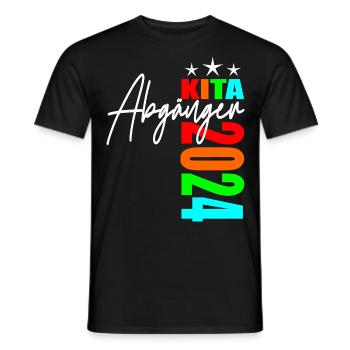 Kita Abgänger 2024 - Männer T-Shirt - Schwarz - Vorne - AI Model Male 178 light (178cm)