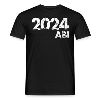 ABI 2024 Abitur Abiturienten Schulabschluss - Männer T-Shirt - Schwarz - Vorne - AI Model Male 178 light (178cm)