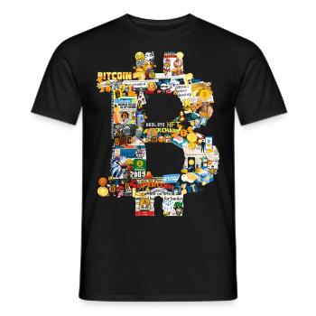 23F 0071 bk - Men's T-Shirt - black - Front - AI Model Male 178 light (178cm)