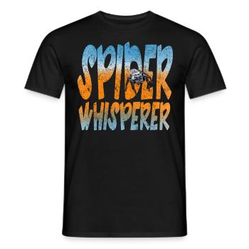 Spider Whisperer Jumping Spider Regius Spider - Men's T-Shirt - black - Front - AI Model Male 178 light (178cm)