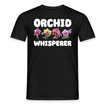 Orchid Whisperer Planzen Freund Orchideen - Männer T-Shirt - Schwarz - Vorne - AI Model Male 178 light (178cm)