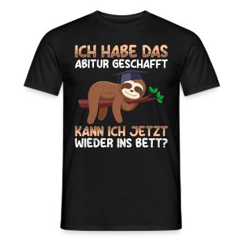 Abiturienten Habe das Abitur Geschafft Lustiges - Männer T-Shirt - Schwarz - Vorne - AI Model Male 178 light (178cm)