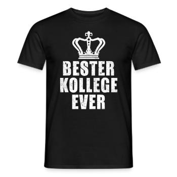 Arbeitskollege BESTER KOLLEGE EVER Coworker - Männer T-Shirt - Schwarz - Vorne - AI Model Male 178 light (178cm)