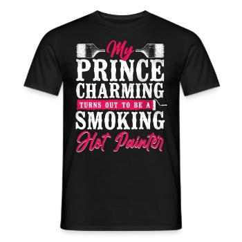House Painter Decorator Girlfriend - Men's T-Shirt - black - Front - AI Model Male 178 light (178cm)