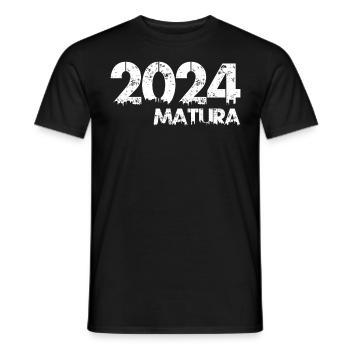 MATURA 2024 Maturanten Vintage Matura - Männer T-Shirt - Schwarz - Vorne - AI Model Male 178 light (178cm)