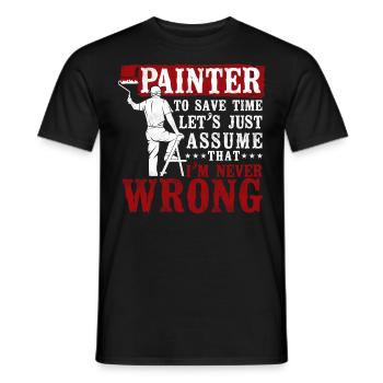 House Painter Decorator I'm A - Männer T-Shirt - Schwarz - Vorne - AI Model Male 178 light (178cm)