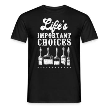 House Painter Decorator Paint - Männer T-Shirt - Schwarz - Vorne - AI Model Male 178 light (178cm)