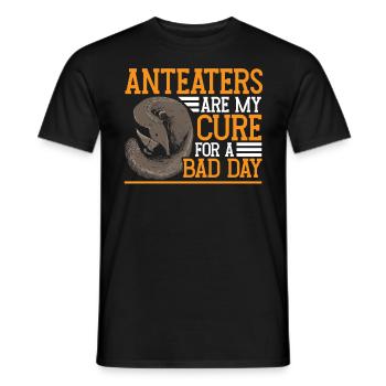 Fourmilier me guérit Ours fourmilier - T-shirt homme - noir - Devant - AI Model Male 178 light (178cm)