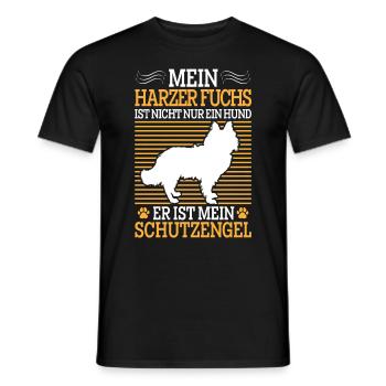 Harzer Fuchs nicht nur Hund Hütehund Hütefuchs - Männer T-Shirt - Schwarz - Vorne - AI Model Male 178 light (178cm)