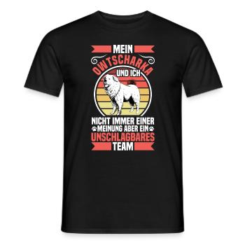 Owtscharka ist unschlagbar Kaukasischer Owtscharka - Männer T-Shirt - Schwarz - Vorne - AI Model Male 178 light (178cm)