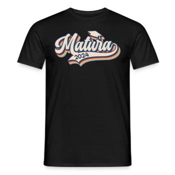 MATURA 2024 Maturanten Vintage Matura - Männer T-Shirt - Schwarz - Vorne - AI Model Male 178 light (178cm)