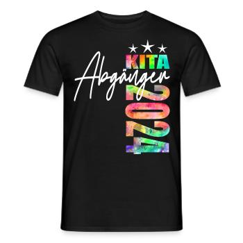 Kita Abgänger 2024 - Männer T-Shirt - Schwarz - Vorne - AI Model Male 178 light (178cm)