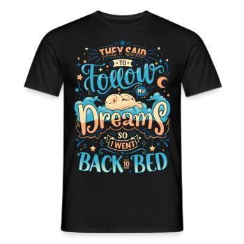 23F 0273 bk - Men's T-Shirt - black - Front - AI Model Male 178 light (178cm)